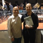Con el maestro Ferrer Ferran en el XII Curso de directores de Argamasilla de Alba, 2014