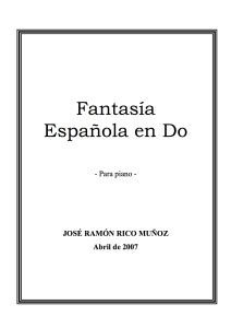 Fantasía Española para Piano en Do